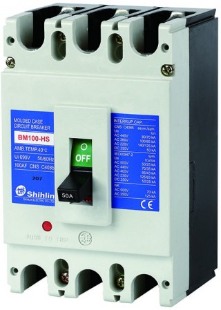 Molded Case Circuit Breaker - Shihlin Electric Molded Case Circuit Breaker BM100-HS